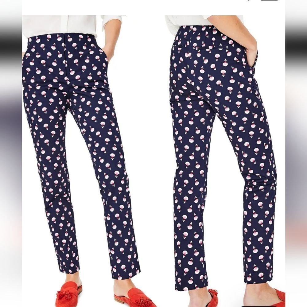 Boden Ledbury Blossom Print High Rise Pants Size 6 NWT